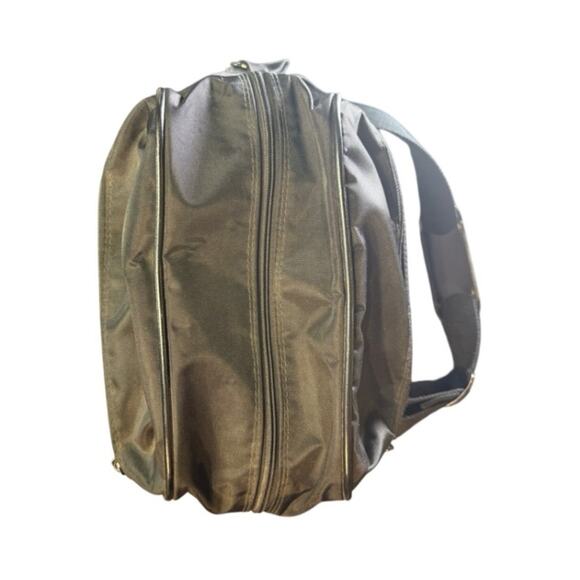 Vintage Samsonite Black Travel Shoulder Bag with Adjustable Strap and Feet - Picture 2 of 5